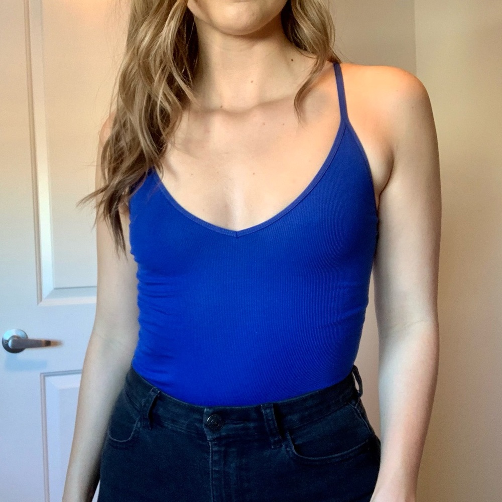 Blue Aritzia Talula Bodysuit
